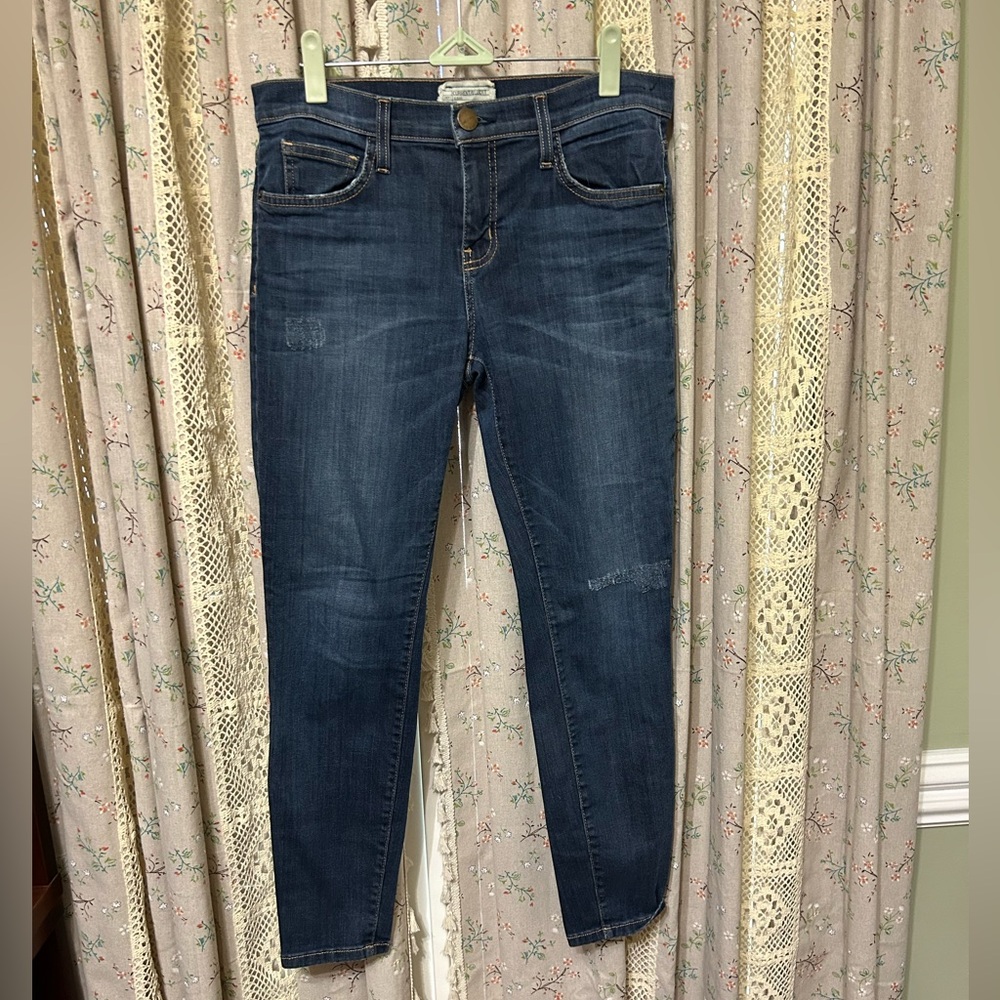 3/$25 Current Elliott The Stiletto Typhoon Destroy Skinny Jean Light Wash Sz 29